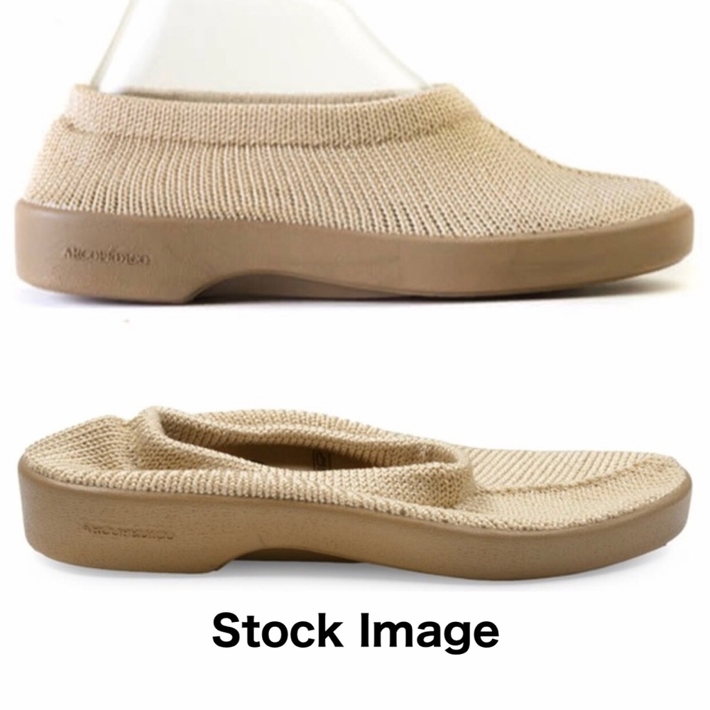 A'rcopedico Sec V Slip On Beige Knit Shoes Size 38/5